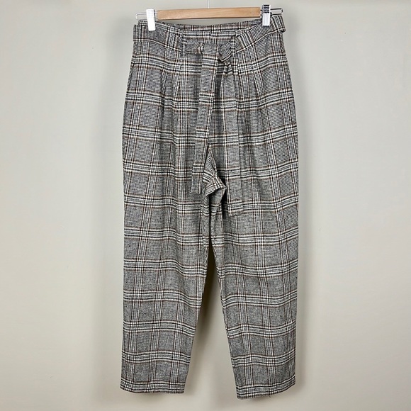 ASTR The Label Tie Waist Plaid Trousers - Picture 4 of 15